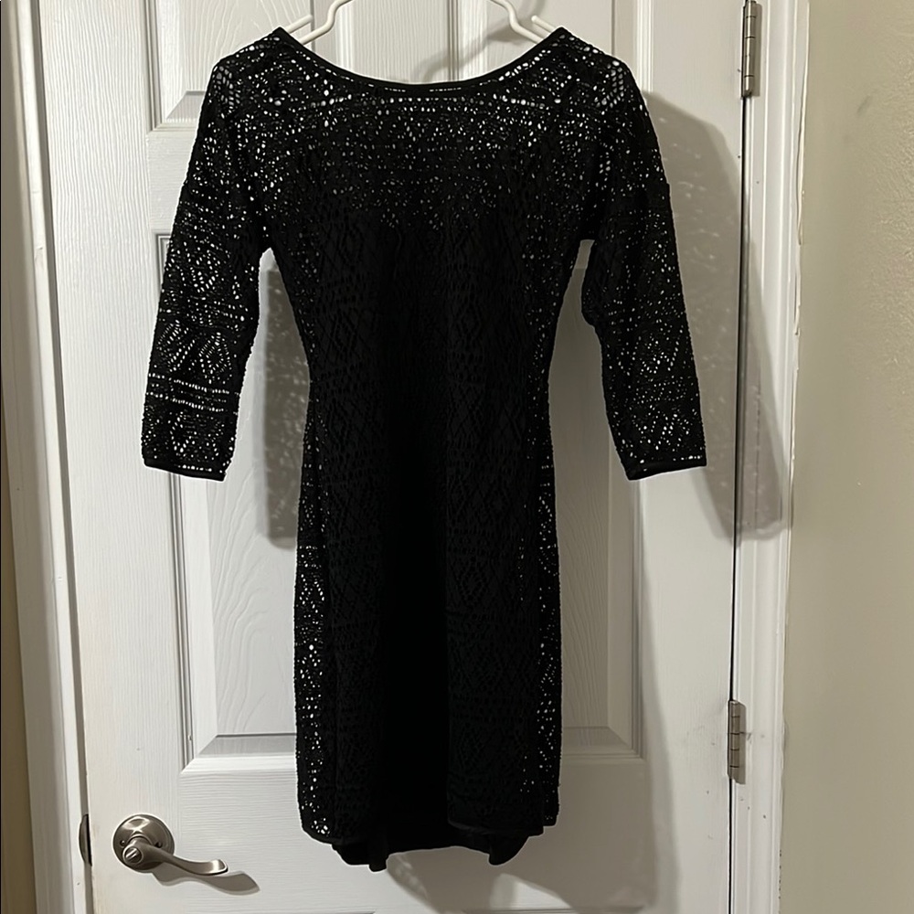 Elegant Black Lace Dress